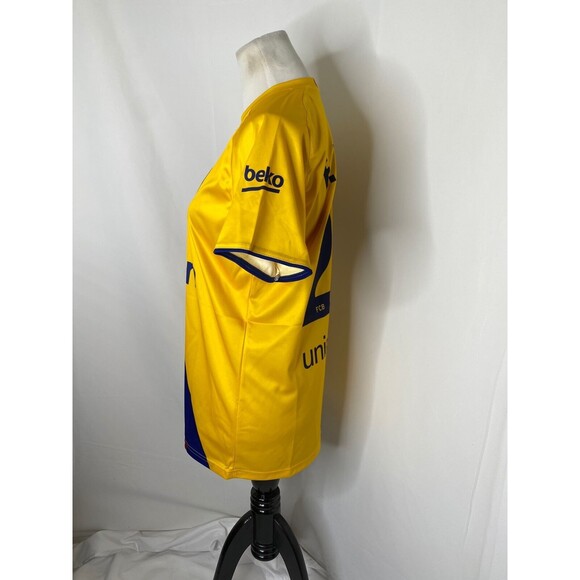 FC Barcelona Men's Soccer Jersey Shirt Yellow Rakuten F. DE Jong Size Small - Picture 6 of 9